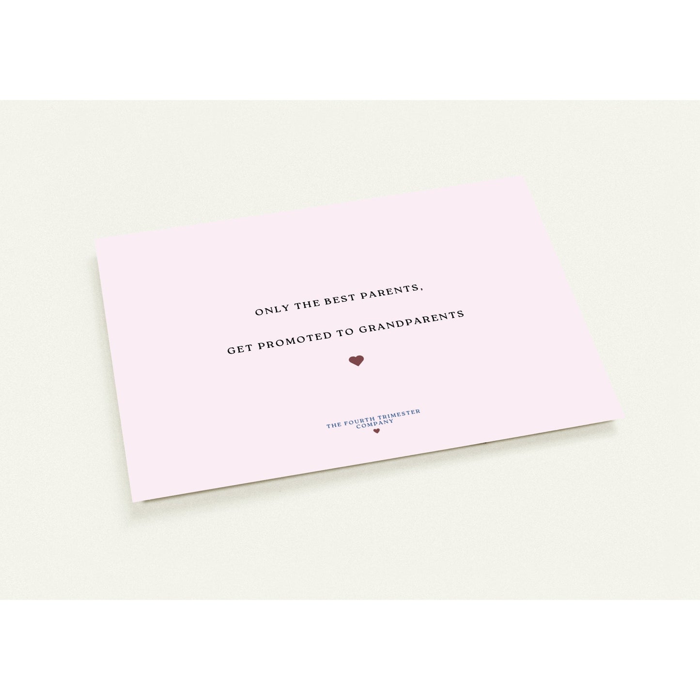 'Only the best Parents' 10 Announcement Cards- Blush Pink.