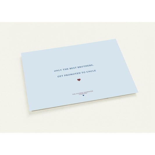 'Only the best Brothers' 10 Announcement Cards- Baby Blue.