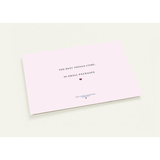 The Best Packages- 10 Pregnancy Announcement cards- Blush Pink