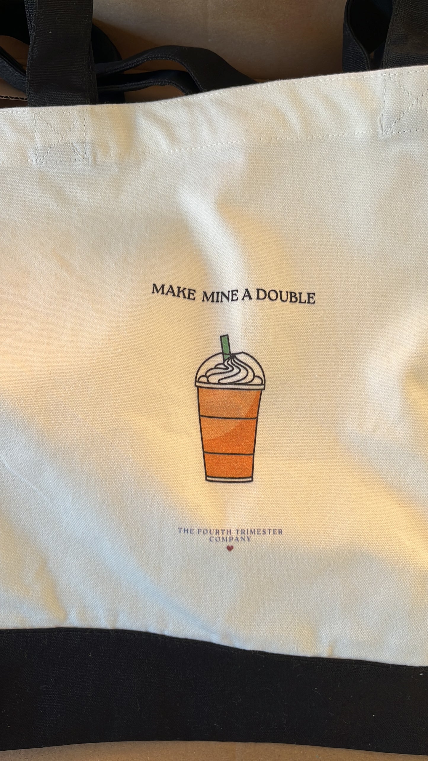 ‘MAKE MINE A DOUBLE’ Tote bag