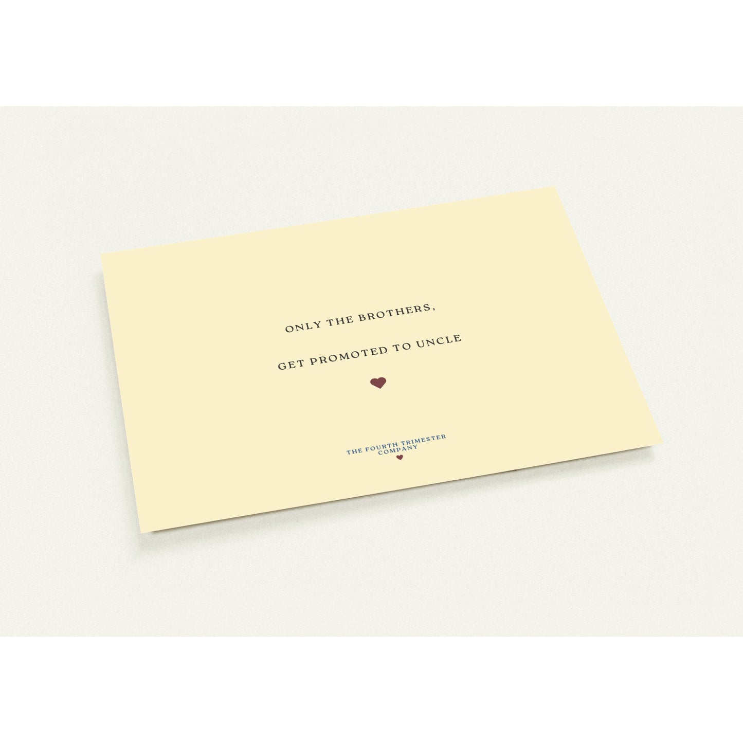 'Only the best Brothers' 10 Announcement Cards- Pastel Yellow.